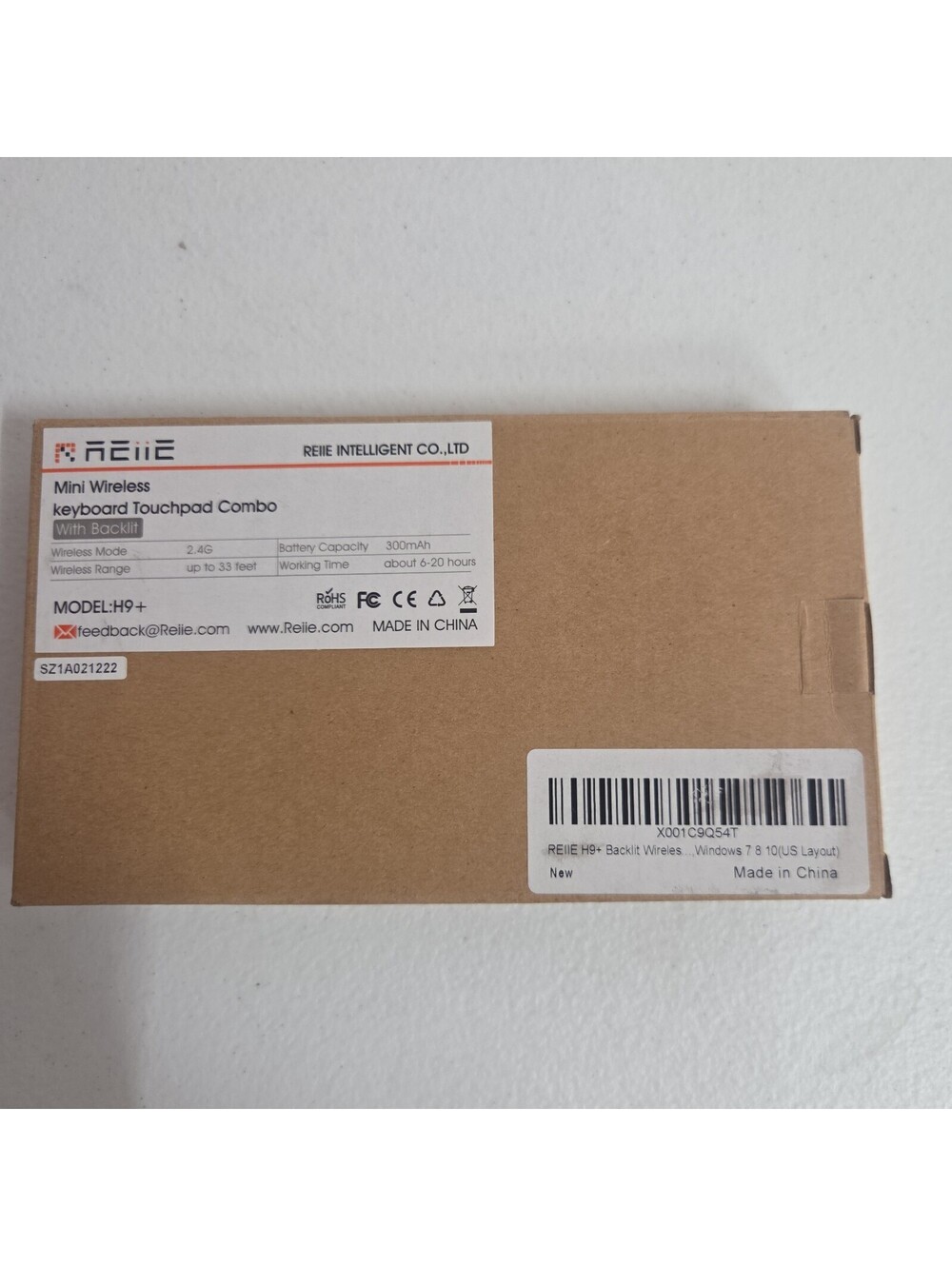 Reiie H9+ Mini Wireless Keyboard and Touchpad Combo